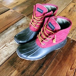 Sperry Red Duck Boots